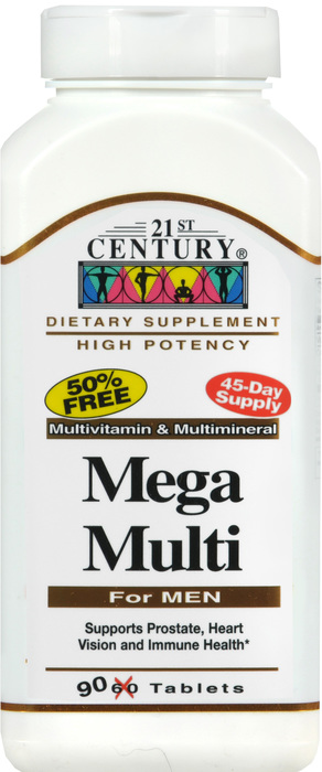 21st Century Mega Multivitamin For Men Tablets 90ct