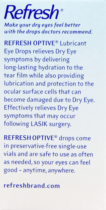 Refresh Optive Sensitive Lubricant Eye Drops 30ct