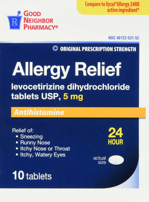 Good Neighbor Pharmacy Allergy Relief 24 HR 5mg, Tablets 10ct