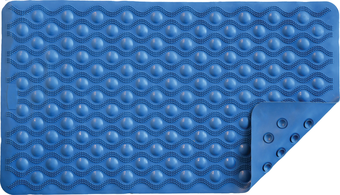 Rubber Bath Mat Blue Circles 9351-R Nova