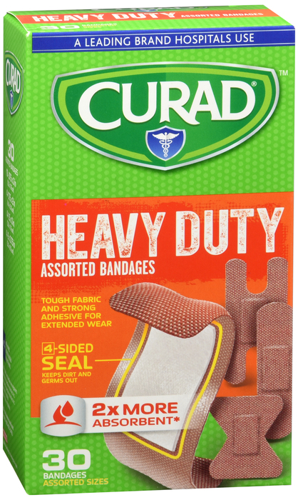 CURAD BANDAGE EXTREME HOLD ASST 30CT