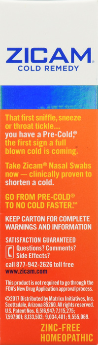 Zicam Cold Remedy Nasal Swabs 20ct