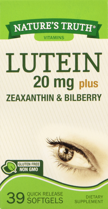 LUTEIN 20 MG SGC 39CT NAT TRUTH