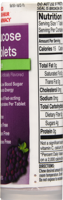 Good Neighbor Pharmacy Glucose Grape Tablets 6x10ct