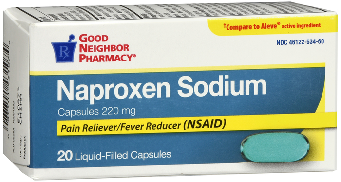 Good Neighbor Pharmacy Naproxen Sodium 220mg Liquid-Filled Capsules 20ct