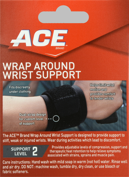 ACE Wrap Around Wrist Support Neoprene Adjustable 1ct