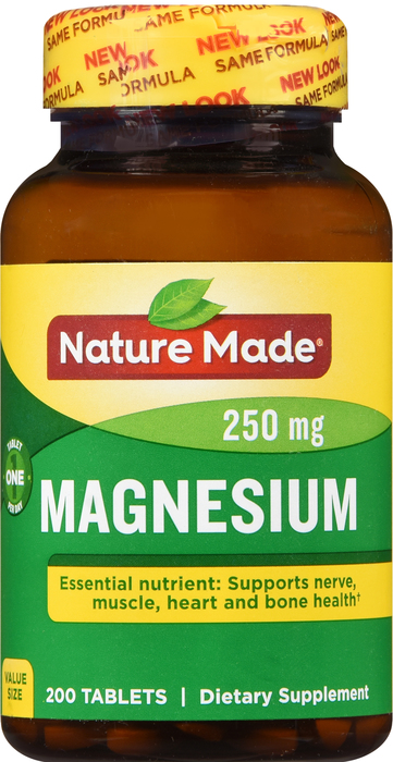 Nature Made Magnesium Oxide 250mg Tablets 200ct