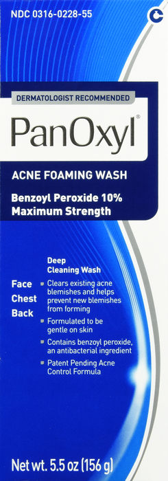 Panoxyl Maximum Strength Acne Foaming Wash 5.5oz