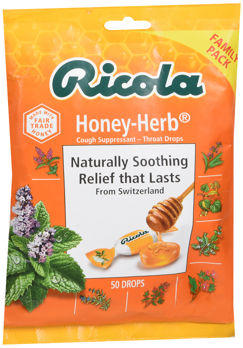 RICOLA BAG FAMILY HONEY HERB DRP 50CT